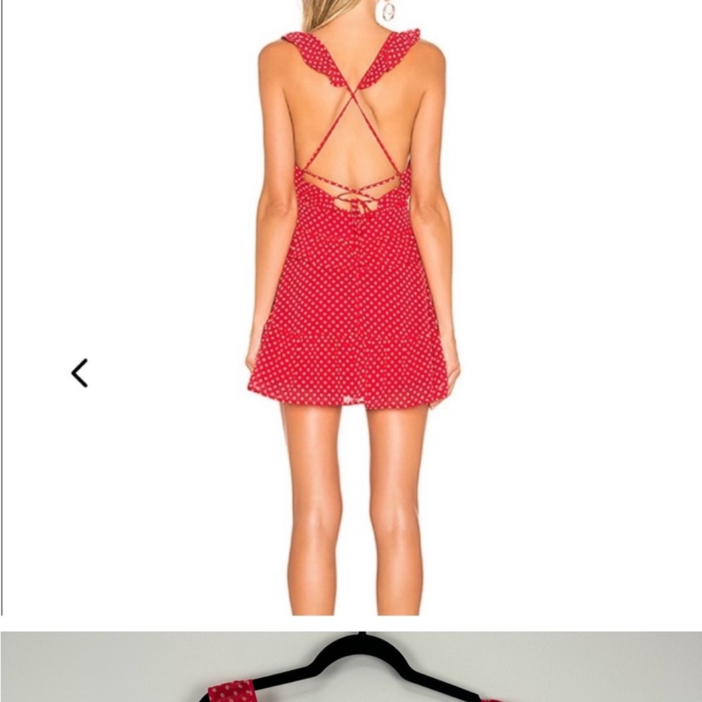 Lovers + Friends Red Polka Dot Mini Dress - Picture 2 of 6
